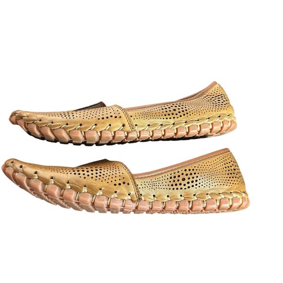 SPRING STEP SLIP-ON LOAFER SHOE in Brown Leather Sz 39 US 8.5 comfort EUC - Picture 10 of 10